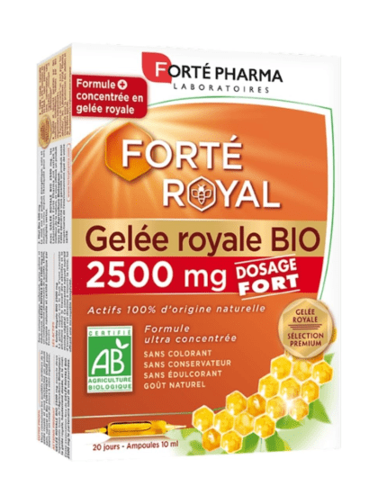 Gelée Royale BIO 2500mg Maroc Prix Pharmacie