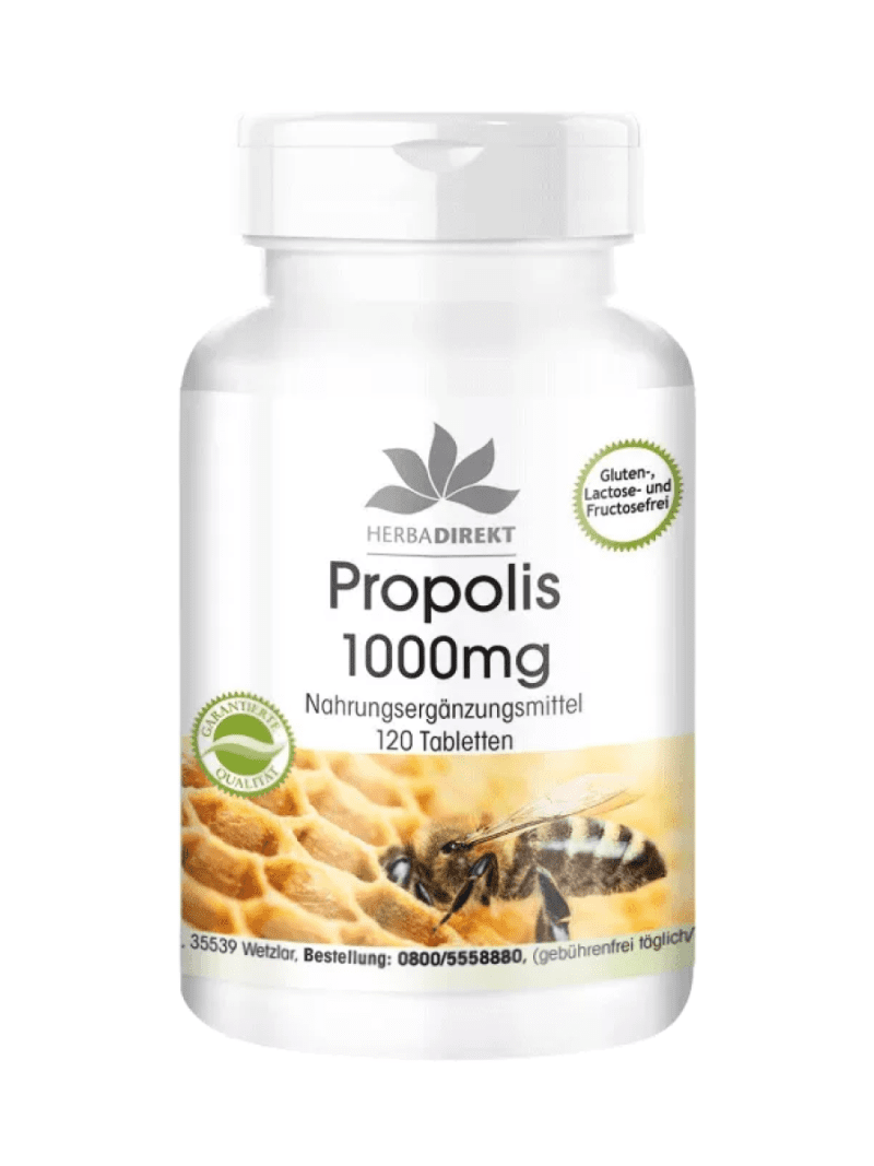 Propolis 1000mg Maroc Prix Pharmacie dosage élevé 120 comprimés avec 3% de Galangin