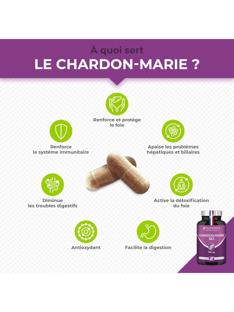 Silymarine Maroc Chardon Marie BIO - Poudre de Graines Pure Sans Excipient - Complément Foie Triple Action 2