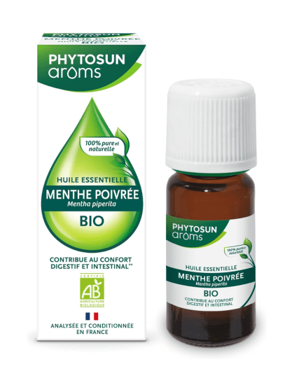 Huile Essentielle Menthe Poivrée BIO Prix Maroc – Hygiène Rhinopharynx – 100% Pure Et Naturelle